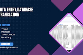 data entry translation  data splitting , data cleaning  typing