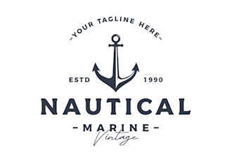 creative a modern anchor logo design within 24 hours