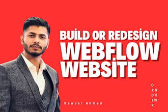 build or redesign your webflow cms, landing page, or memberstack website