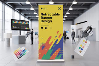 design retractable banner roll up billboards signage banner design in 24 hours