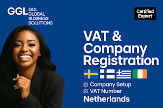 handle vat and company registration vat finland, vat estonia, ireland, vat malta
