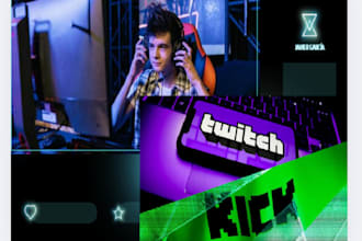 grow your twitch and kick followers organically with real gamers