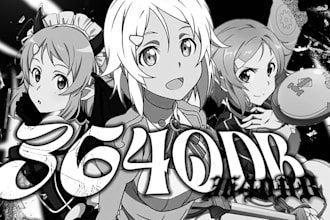 design a custom anim or manga banner for youtube or discord