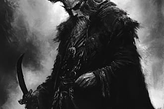 create fantasy, dnd, horror digital art with your characte