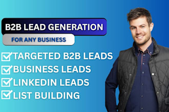 targeted b2b lead generation, linkedin leads, business leads, and email listing