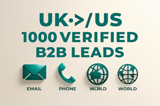 provide USA and UK real estate leads with verification