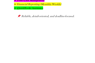 do accurate data entry, bookkeeping and bank reconciliation