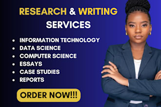 do research on information technology, data science and computer science tasks