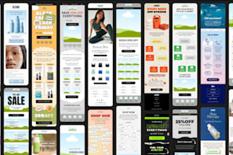 design custom mailchimp, brevo, klaviyo email marketing template newsletter