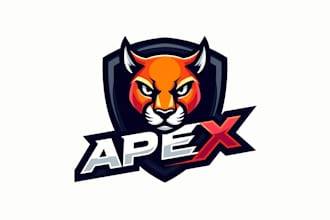 design outstanding apex tiger mascot logo  in 12 hours