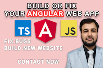 build or fix your angular web app front end or full stack