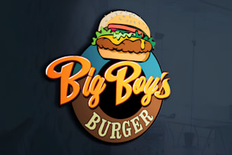 design food, cafe, coffee and restaurant logo