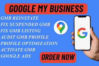 reinstate and fix suspended google my business listing, setup