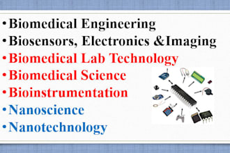 do biomedical tecchnical writing article presenttation projects