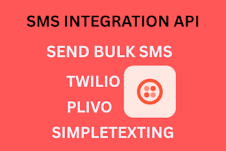 setup twilio, plivo, vonage api for bulk sms
