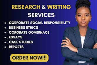 write on corporate governance, business ethics, corporate social responsibility