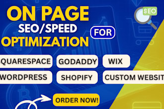 do onpage technical optimisation for wordpress, squarespace, wix seo speed
