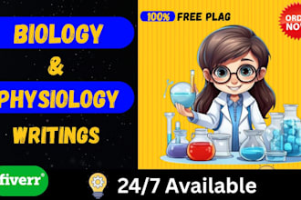 research and write on any aspects biology