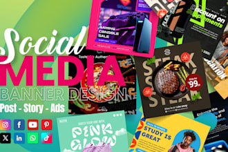 create social media posts, facebook ads post, instagram post design