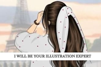 draw fashion, technical collection illustration, book cover, page illustration