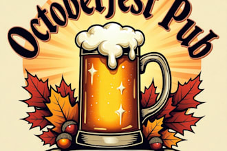 design high quality vintage octoberfest pub beer logo for your business