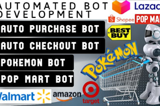 build auto purchase bot, auto buying bot, auto checkout bot, pop mart bot