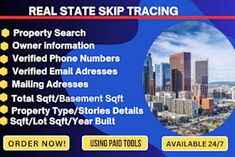 do skip tracing and list building for self storage property