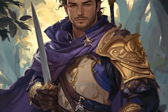 create dnd character art and dnd character art