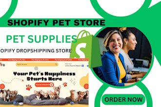 build shopify dropshipping store pet shopify store pet care website pet shop