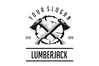 design a professional modern axes logo