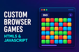 develop a custom browser game with HTML5 and javascript
