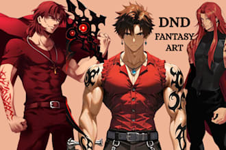 draw dnd character art fantasy scifi digital art dnd art oc rpg game art anthro