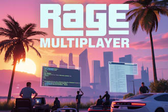 create altv or fivem or ragemp server from scratch with premium scripts