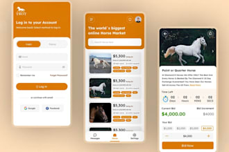 develop livestock auction app, property auction app, bidding app