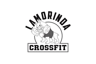 design greatest professional crossfit gym logo