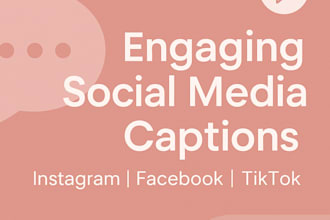 write engaging instagram captions or social media texts