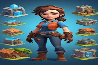 build unity mobile game , mmorpg game , mobile game development, open world game
