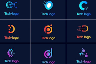do crypto, cyber security, software, tech and technology logo