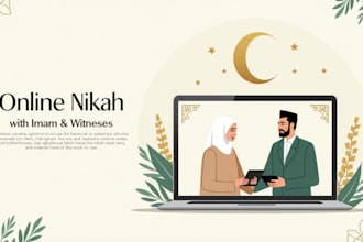 conduct your nikah as an online imam with witness support
