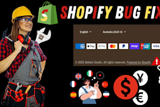 currency converter remove powered by shopify add language translator bug fix