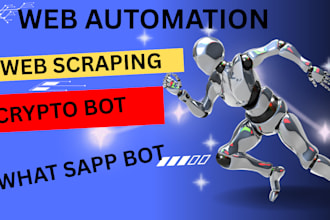 do web automation, web bot, and python scripting using selenium
