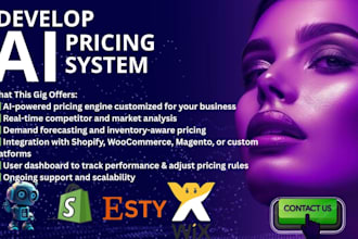 develop an ai based dynamic pricing system for your ecommerce website