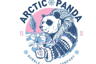 make a high quality panda logo for you