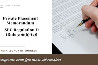 draft private placement memorandum, subscription agreement, operating agreement