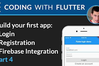develop mobile app ios, android and integrate firebase using