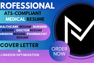 write healthcare resume for medical, nursing, pharma, biotech, surgeon roles
