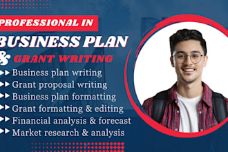 write grant writing proposal, sba business plan, grant research, financial plan