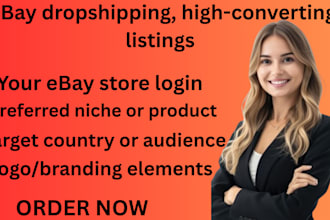 create ebay dropshipping high converting ebay listings walmart  cjdropshipping