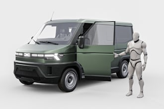 custom 3d food trailer realistic caror truck model rc car farm model 3d printing