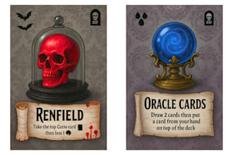 draw card game art design board game art playing card game design board game box